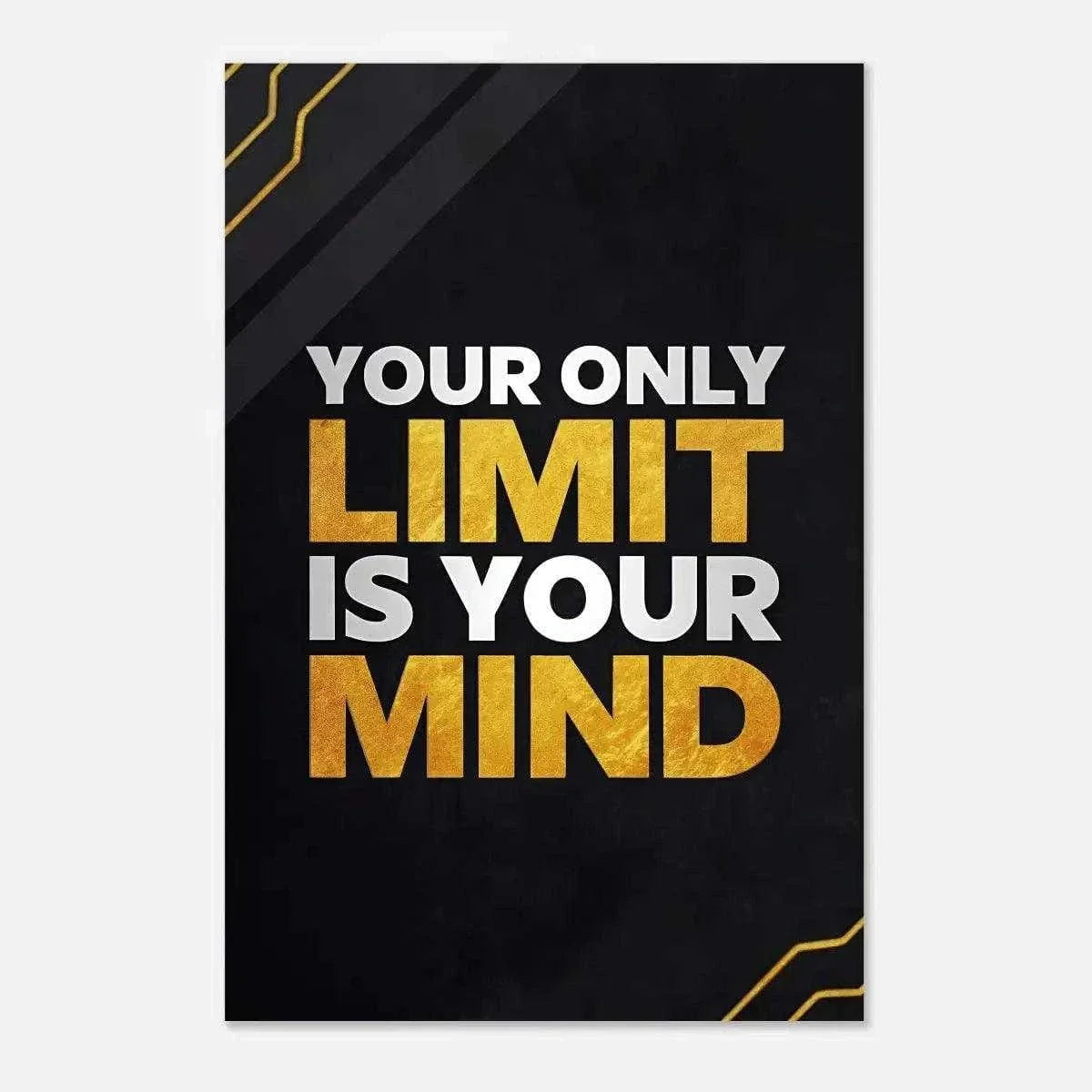 Your only limit is your mind - Leinwandbild Motivation by SimpleCanvas