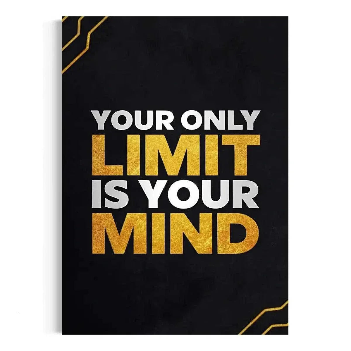 Your only limit is your mind - Leinwandbild Motivation by SimpleCanvas