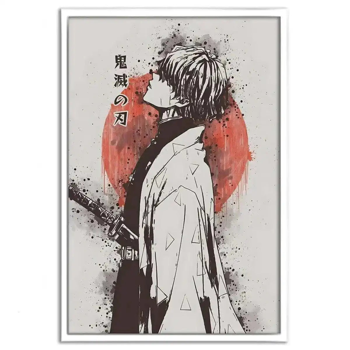 Zenitsu Vintage - Demon Slayer - Anime Leinwandbild by SimpleCanvas