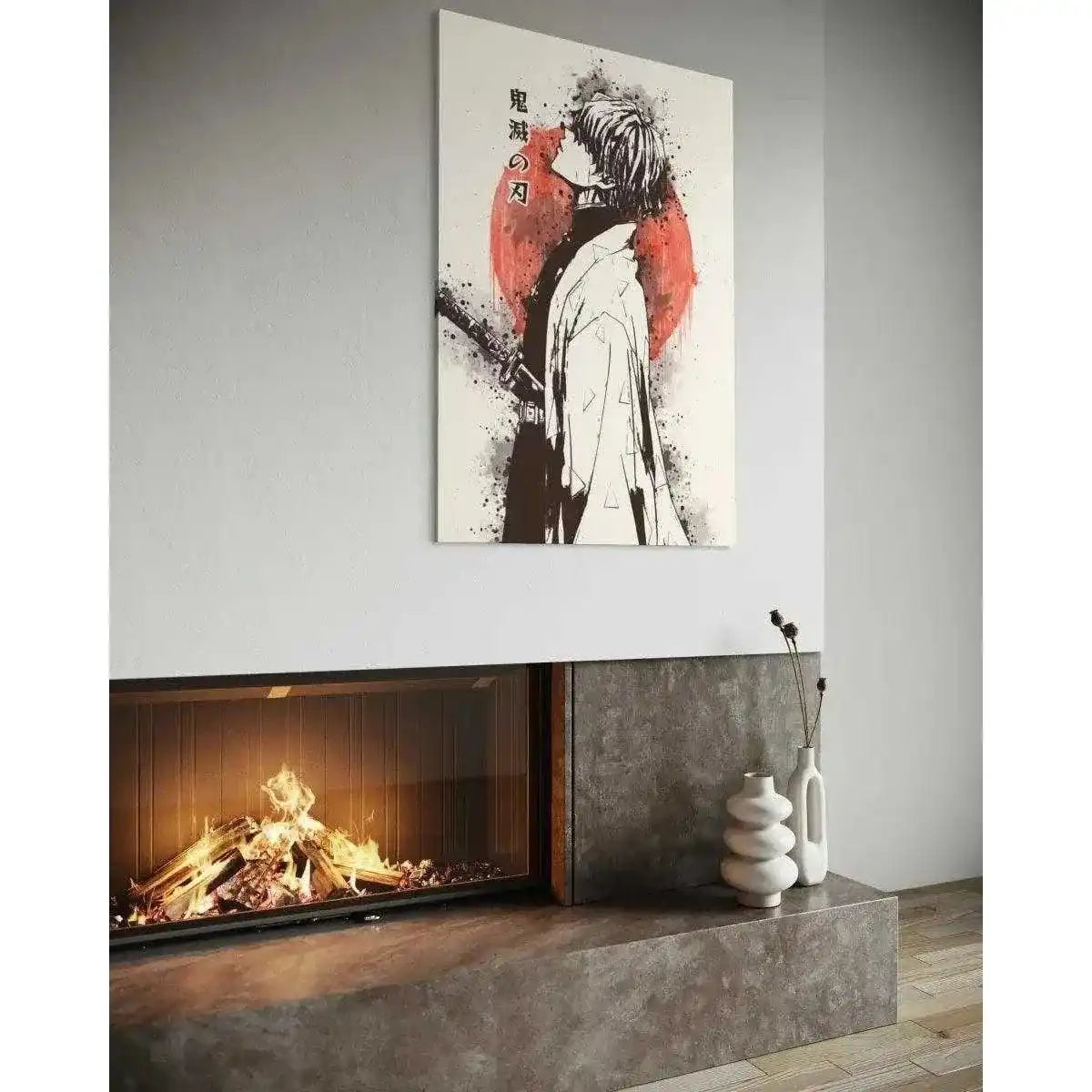 Zenitsu Vintage - Demon Slayer - Anime Leinwandbild by SimpleCanvas