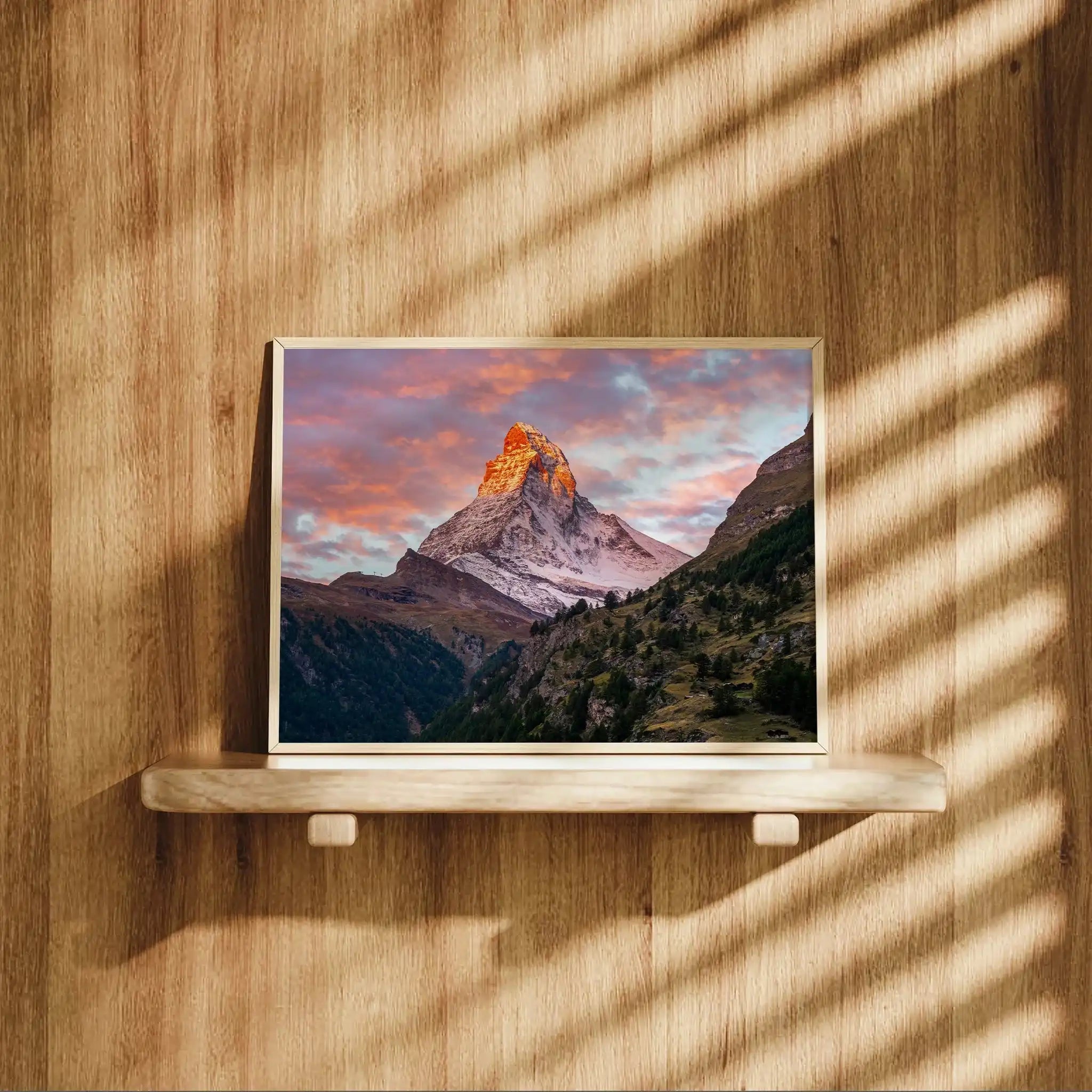 Matterhorn at Sunrise – Swiss Alps Wall Art by Chamonix Prints