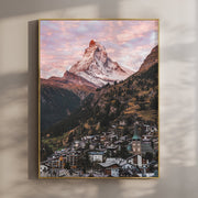 Zermatt under the Matterhorn's morning glow, Switzerland