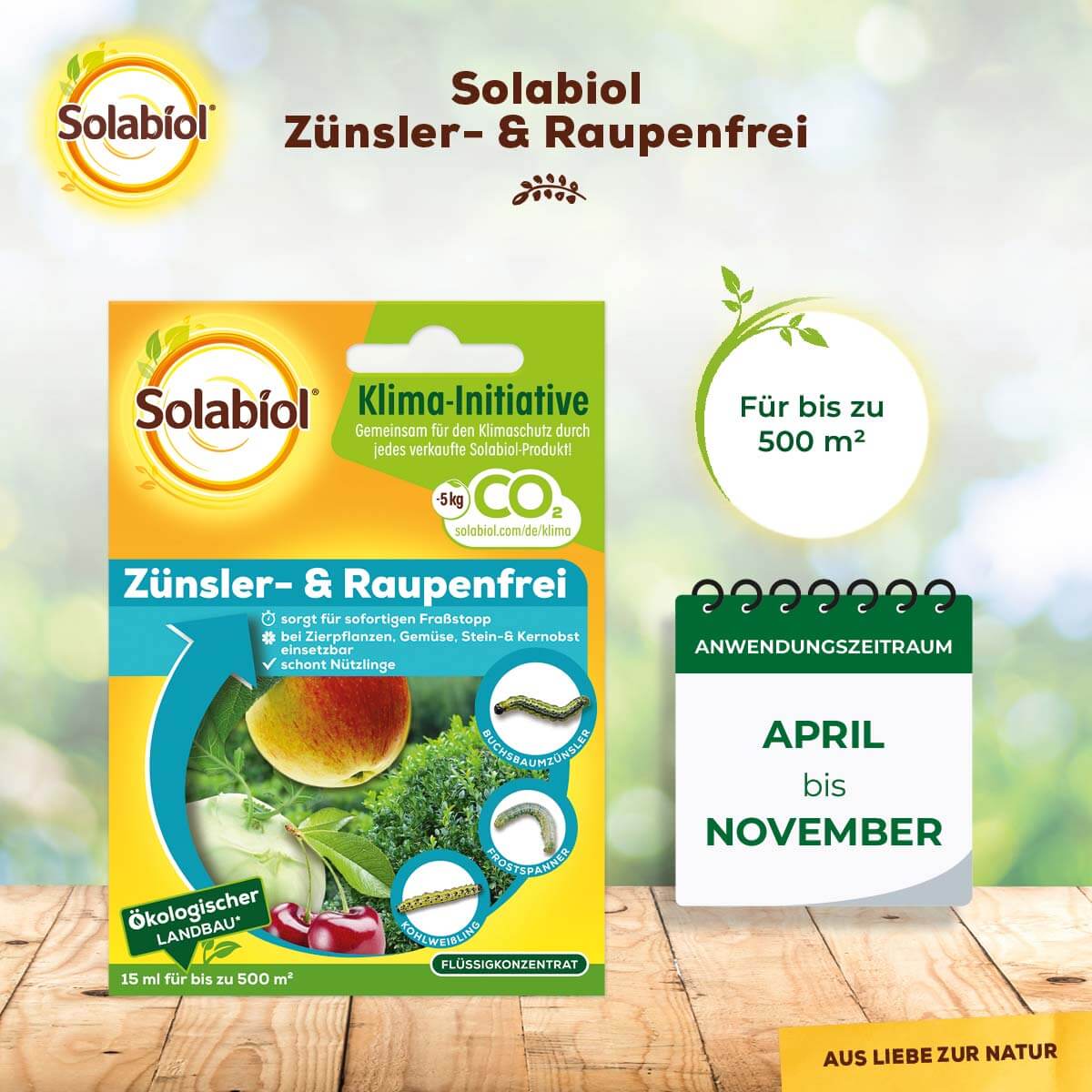 Zünsler- & Raupenfrei 15 ml Sofortiger Fraßstopp