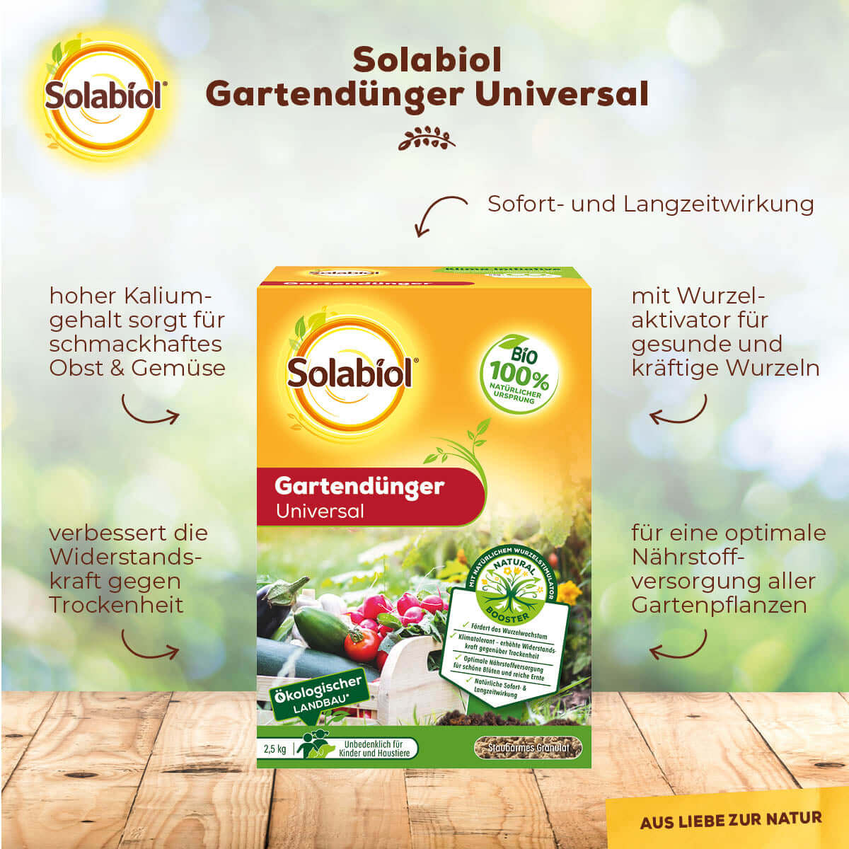 Solabiol Gartendünger Universal 2,5 kg