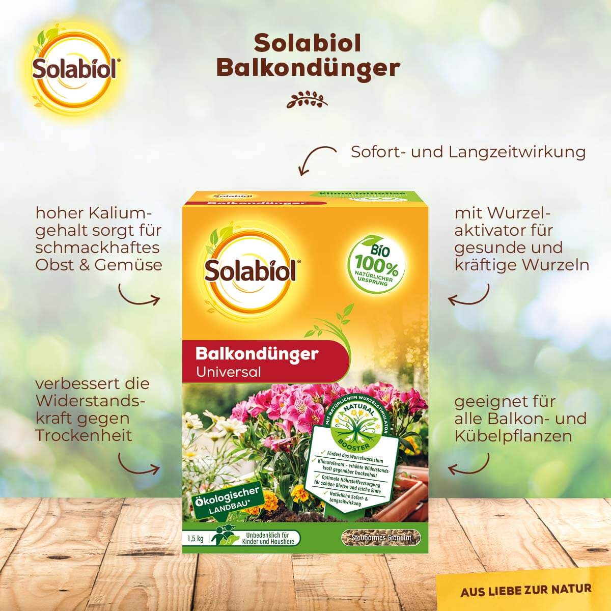 Solabiol Balkondünger Universal 1,5 kg