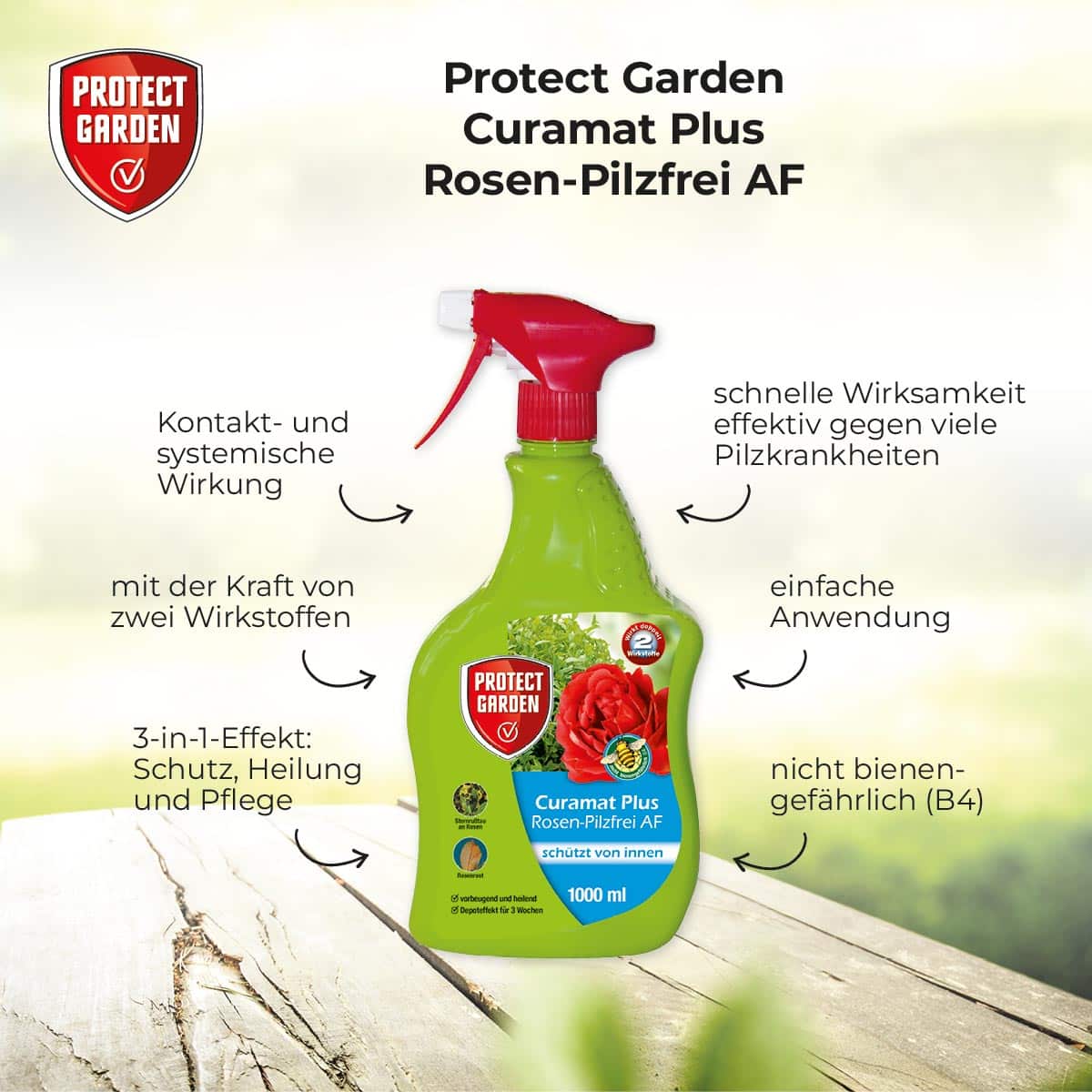 Curamat Plus Rosen Pilzfrei AF 1000 ml