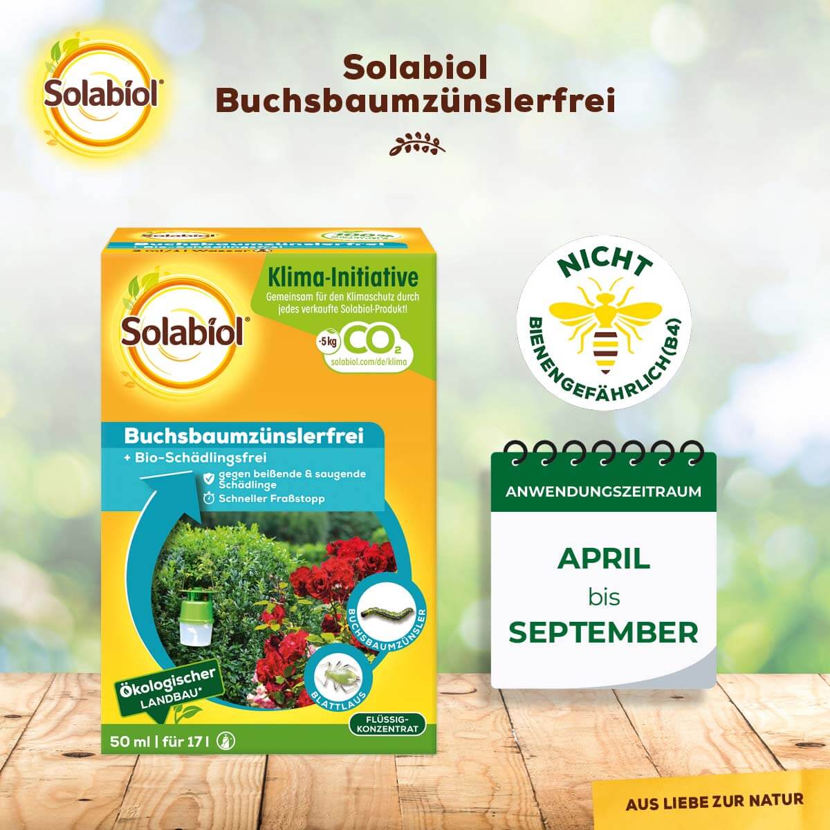 Solabiol Buchsbaumzünslerfrei 50 ml Fraßstopp