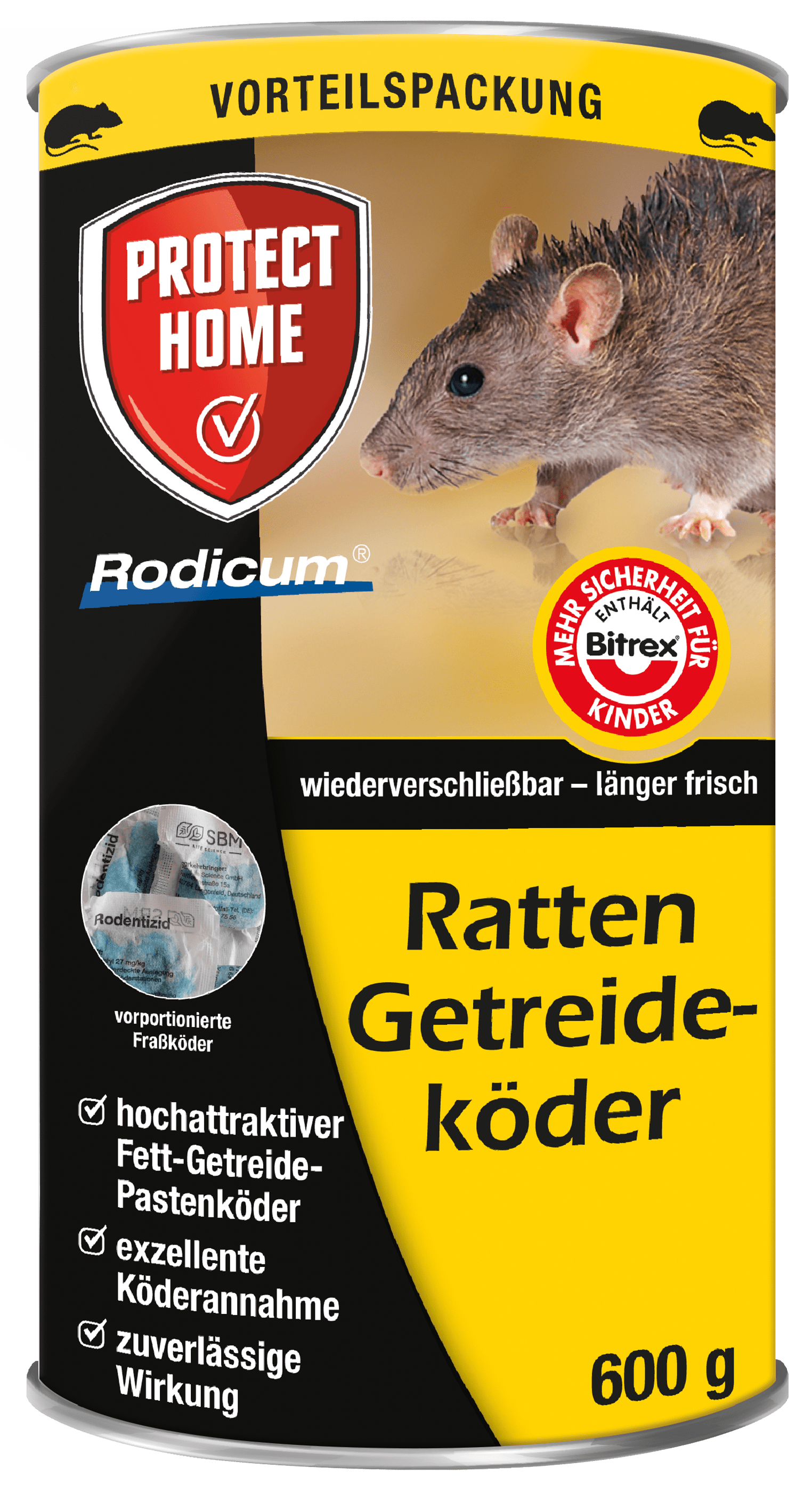 Protect Home Ratten Getreideköder 600g