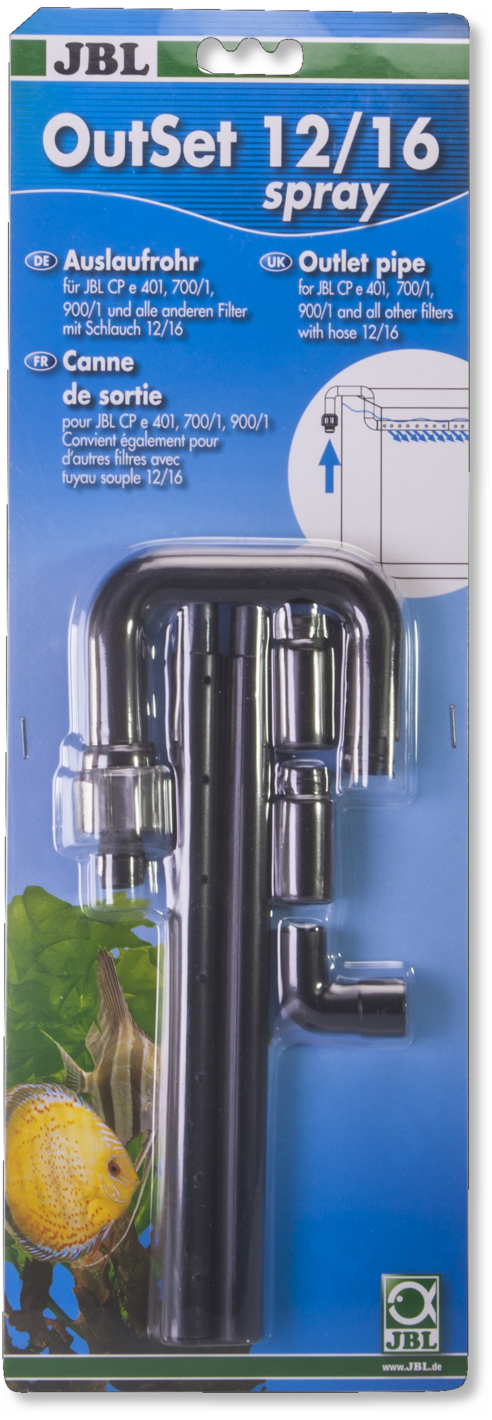 JBL OutSet spray 12/16 Komplett-Set mit Düsenstrahl