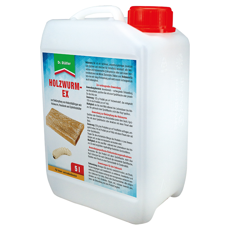 Dr. Stähler Holzwurm-Ex  Bekämpfung von Holzschädlingen 5 Liter