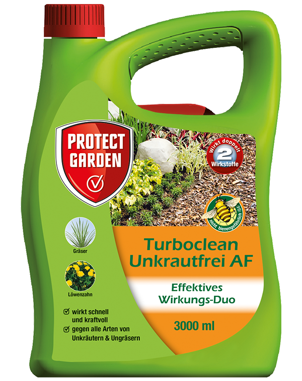Protect Garden Turboclean Unkrautfrei AF Breites Wirkungsspektrum (Unkräuter/Algen/Moos) 3 l