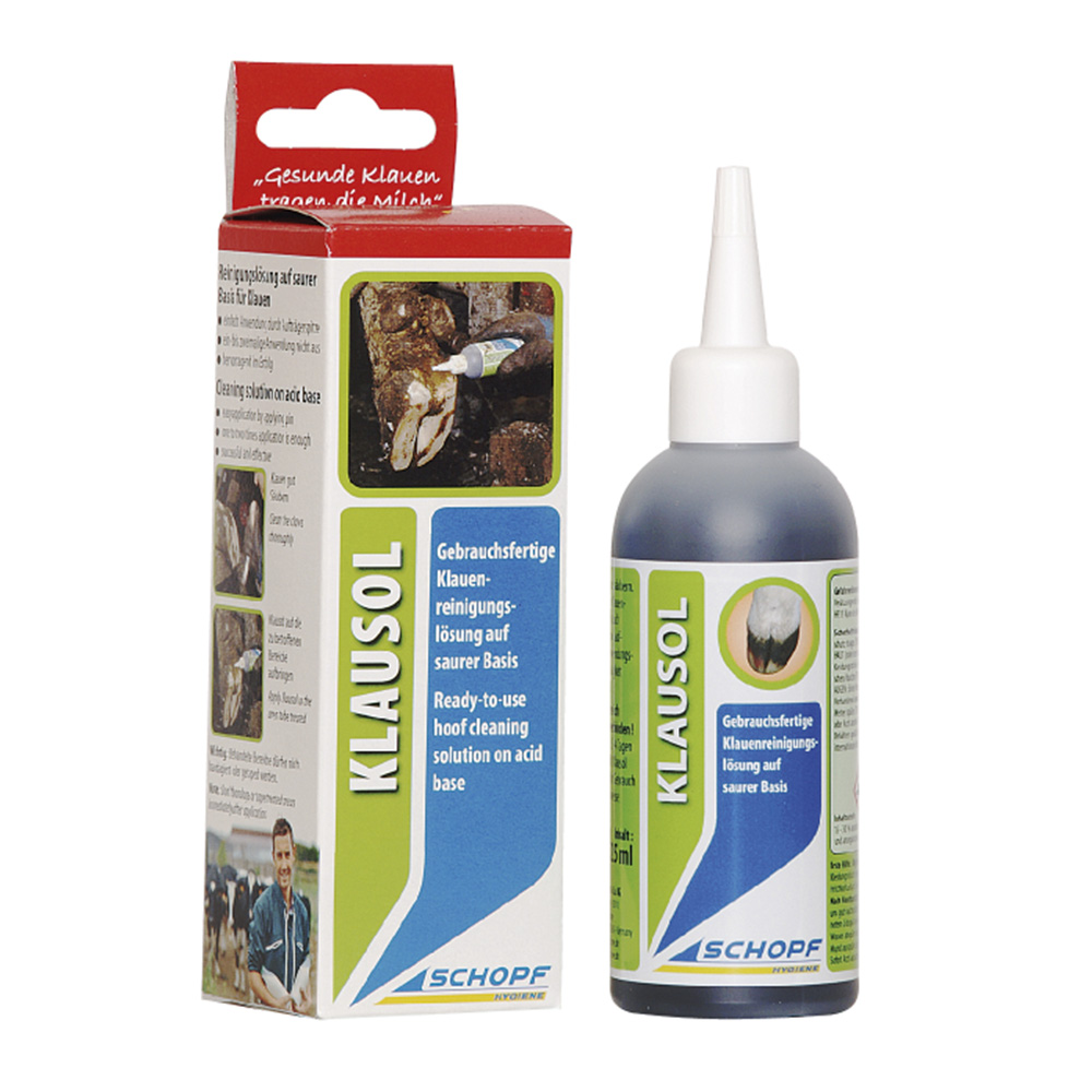 Schopf Klausol - Reinigungslösung auf saurer Basis für Klauen Rinder und Schafe 125 ml