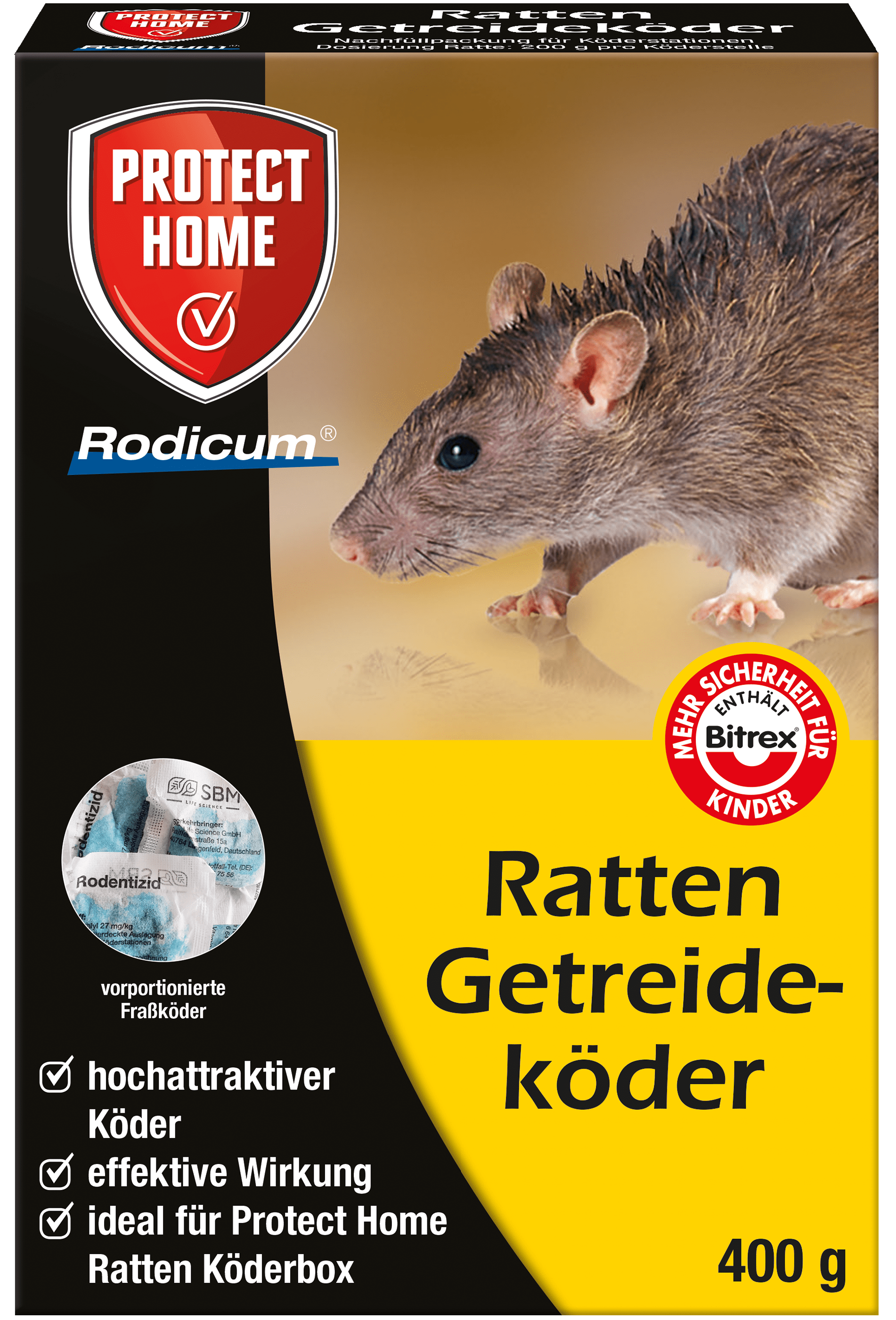 Protect Home Ratten Getreideköder 400g